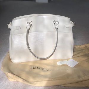 SOLD 100% Authentic Louis Vuitton White Epi Passy